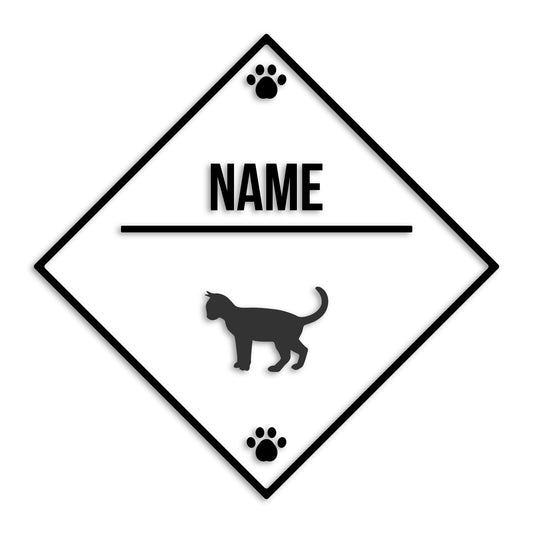 オシキャット 文字入れ可能 ペット 猫 カッティング ステッカー (st-146-142)