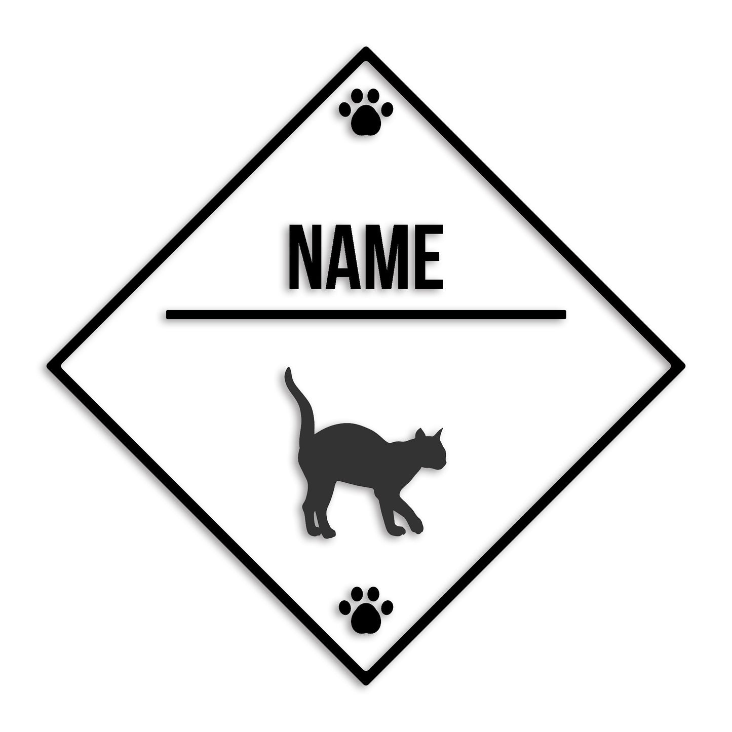 シャム猫 文字入れ可能 カッティングステッカー st-146-148