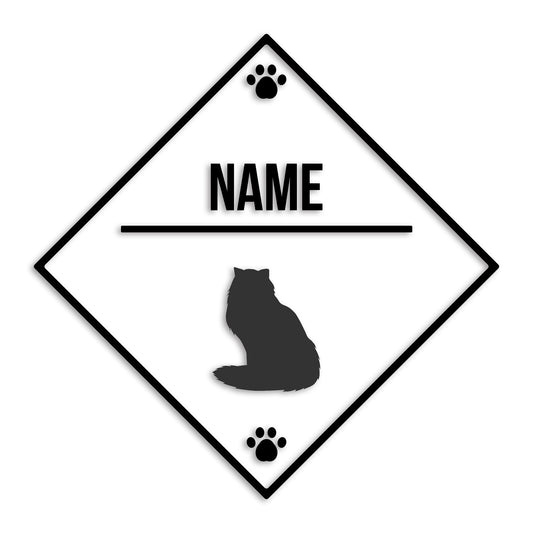 ペルシャ 文字入れ可能 ペット 猫 カッティング ステッカー (st-146-168)