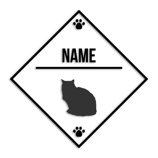 ペルシャ 文字入れ可能 ペット 猫 カッティング ステッカー (st-146-169)