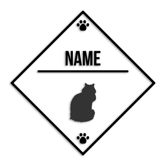 メインクーン 文字入れ可能 ペット 猫 カッティング ステッカー (st-146-173)