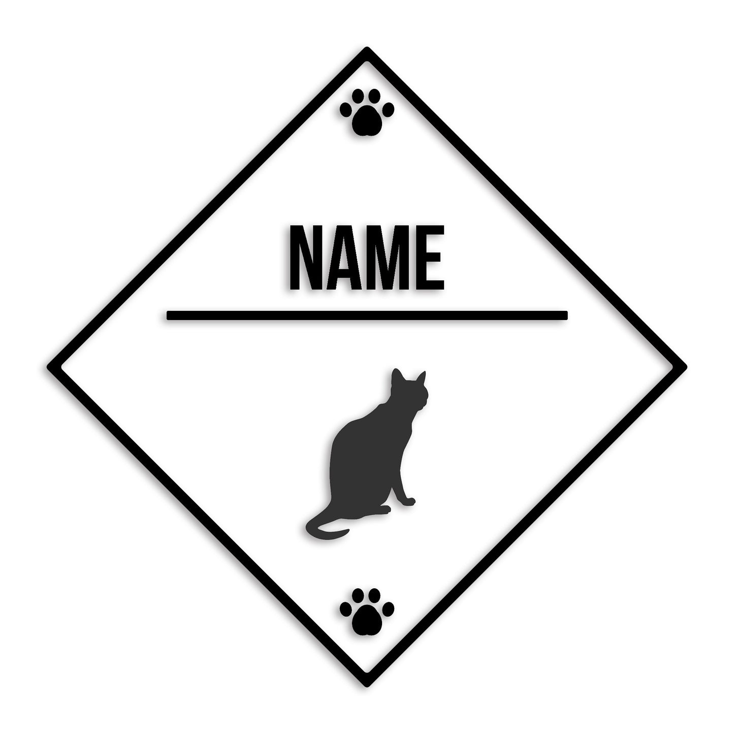 ロシアンブルー 文字入れ可能 ペット 猫 カッティング ステッカー (st-146-176)