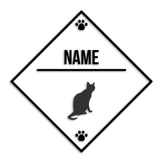 ロシアンブルー 文字入れ可能 ペット 猫 カッティング ステッカー (st-146-176)