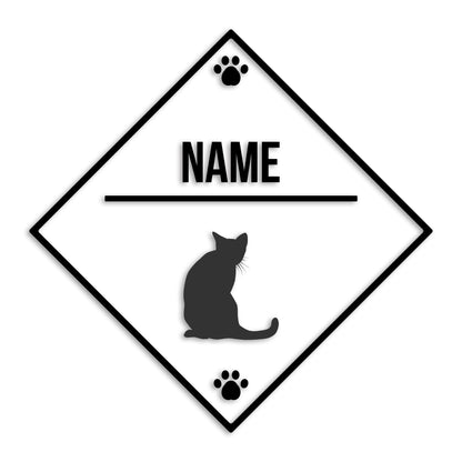 ロシアンブルー 文字入れ可能 ペット 猫 カッティング ステッカー (st-146-177)