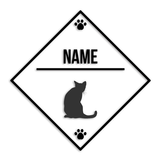 ロシアンブルー 文字入れ可能 ペット 猫 カッティング ステッカー (st-146-177)