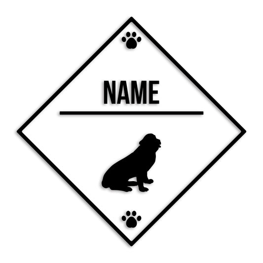 セントバーナード 文字入れ可能 ペット 犬 カッティング ステッカー (st-146-41)