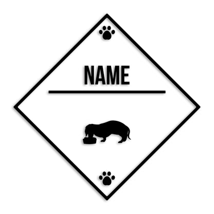 ダックスフンド 文字入れ可能 ペット 犬 カッティング ステッカー (st-146-44)