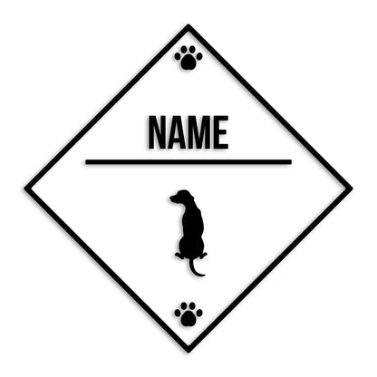 ダルメシアン 文字入れ可能 ペット 犬 カッティング ステッカー (st-146-47)