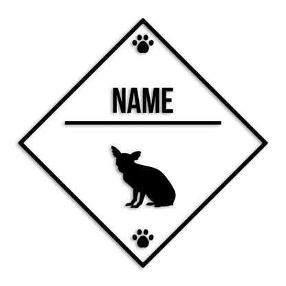 チワワ 文字入れ可能 ペット 犬 カッティング ステッカー (st-146-51)