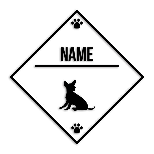 チワワ 文字入れ可能 ペット 犬 カッティング ステッカー (st-146-52)