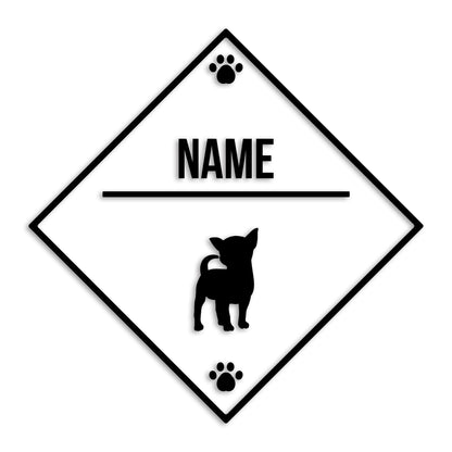 チワワ 文字入れ可能 ペット 犬 カッティング ステッカー (st-146-54)