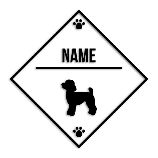 トイプードル 文字入れ可能 ペット 犬 カッティング ステッカー (st-146-56)