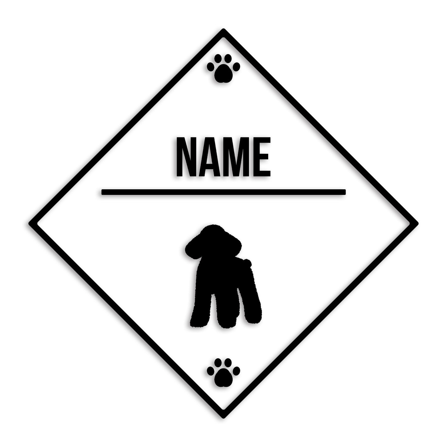 トイプードル 文字入れ可能 ペット 犬 カッティング ステッカー (st-146-60)