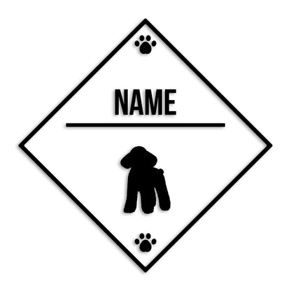 トイプードル 文字入れ可能 ペット 犬 カッティング ステッカー (st-146-60)