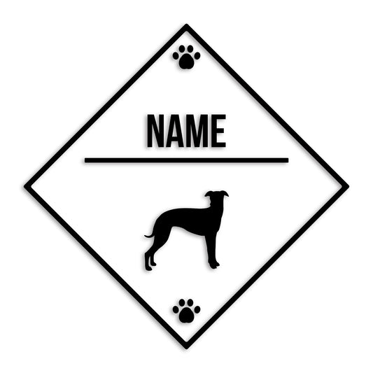 ウィペット 文字入れ可能 ペット 犬 カッティング ステッカー (st-146-8)