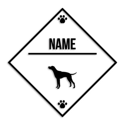 ポインター 文字入れ可能 ペット 犬 カッティング ステッカー (st-146-92)