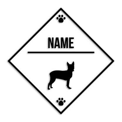 ボストンテリア 文字入れ可能 ペット 犬 カッティング ステッカー (st-146-98)