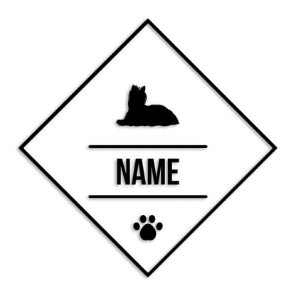 ヨークシャーテリア 文字入れ可能 ペット 犬 カッティング ステッカー (st-147-110)
