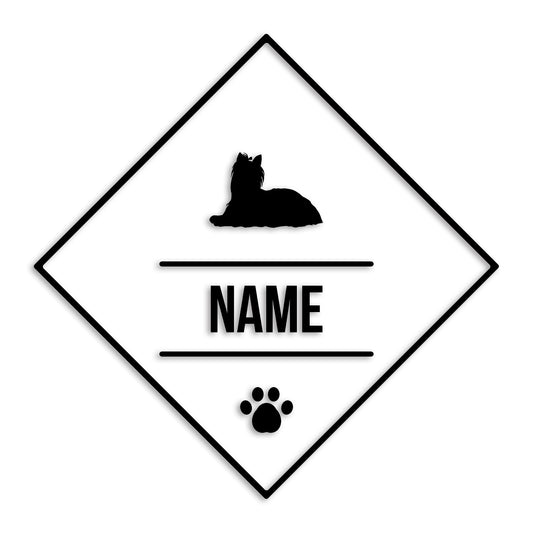 ヨークシャーテリア 文字入れ可能 ペット 犬 カッティング ステッカー (st-147-110)