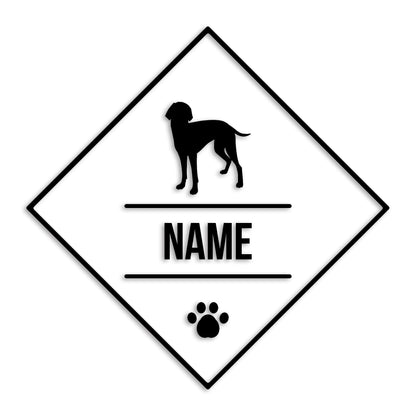 ワイマラナー 文字入れ可能 ペット 犬 カッティング ステッカー (st-147-117)