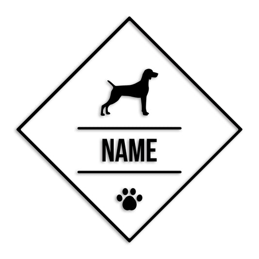 ワイマラナー 文字入れ可能 ペット 犬 カッティング ステッカー (st-147-118)