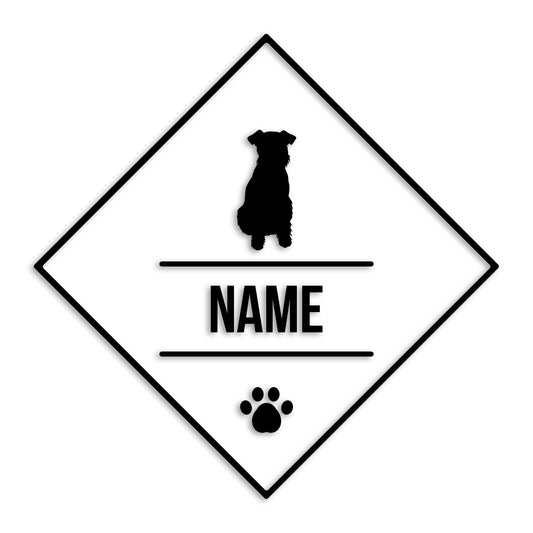 ウェルシュテリア 文字入れ可能 ペット 犬 カッティング ステッカー (st-147-12)