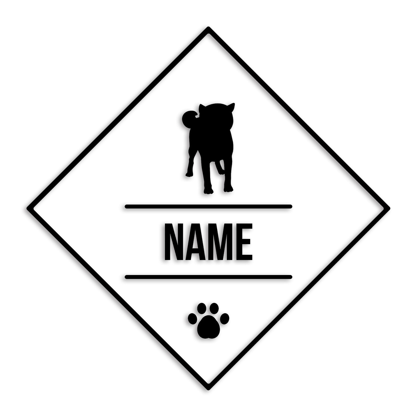 柴犬 文字入れ可能 ペット 犬 カッティング ステッカー (st-147-122)