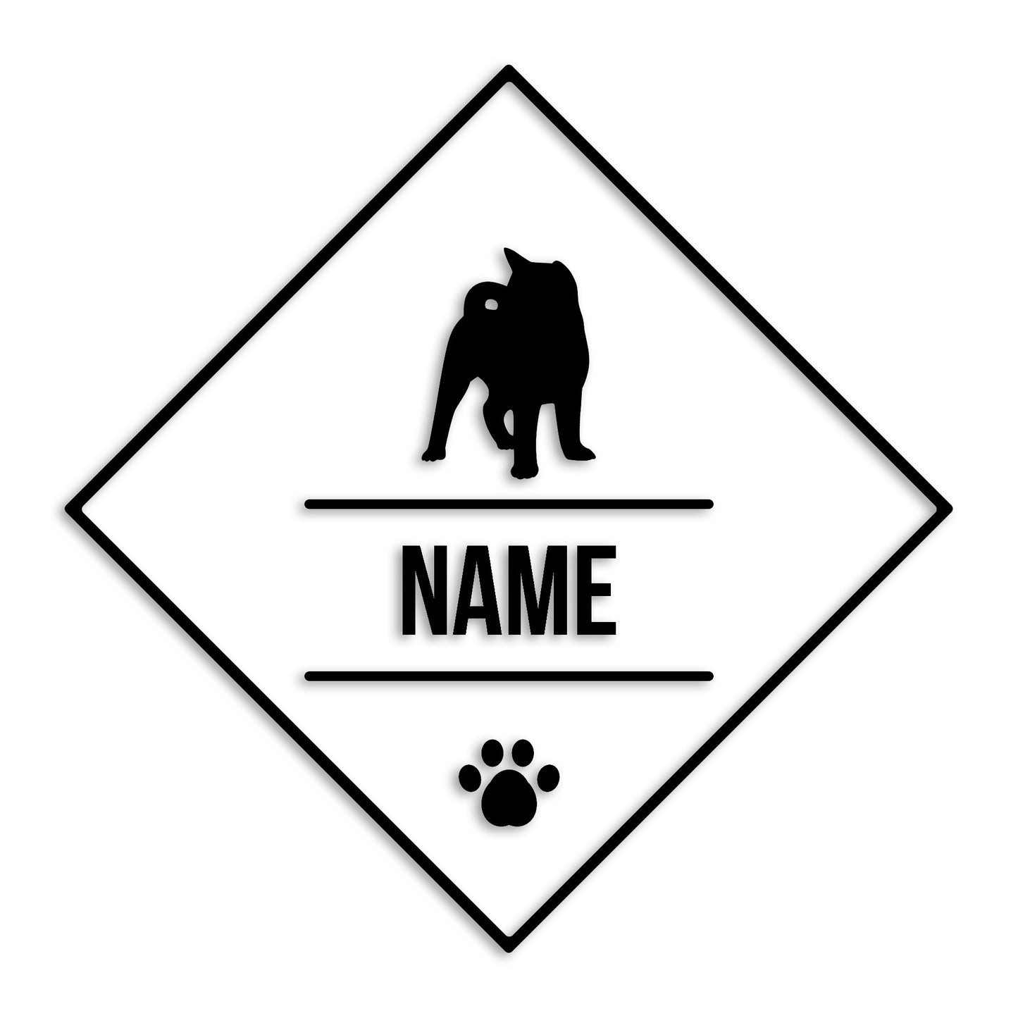 秋田犬 文字入れ可能 ペット 犬 カッティング ステッカー (st-147-126)