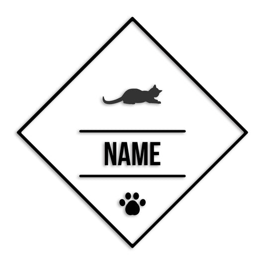 アビシニアン 文字入れ可能 ペット 猫 カッティング ステッカー (st-147-132)