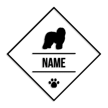 オールドイングリッシュ 文字入れ可能 ペット 犬 カッティング ステッカー (st-147-15)