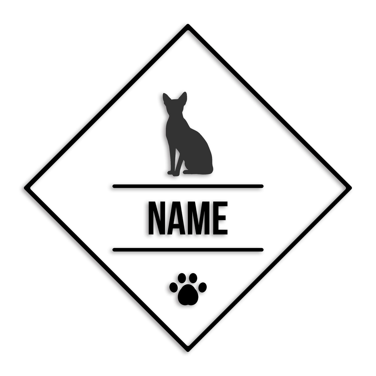 スフィンクス 文字入れ可能 ペット 猫 カッティング ステッカー (st-147-155)