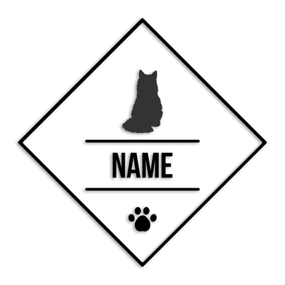 ソマリ 文字入れ可能 ペット 猫 カッティング ステッカー (st-147-157)