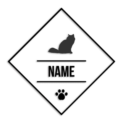 バーマン 文字入れ可能 ペット 猫 カッティング ステッカー (st-147-164)