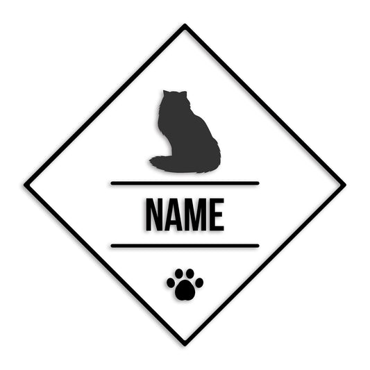 ペルシャ 文字入れ可能 ペット 猫 カッティング ステッカー (st-147-168)