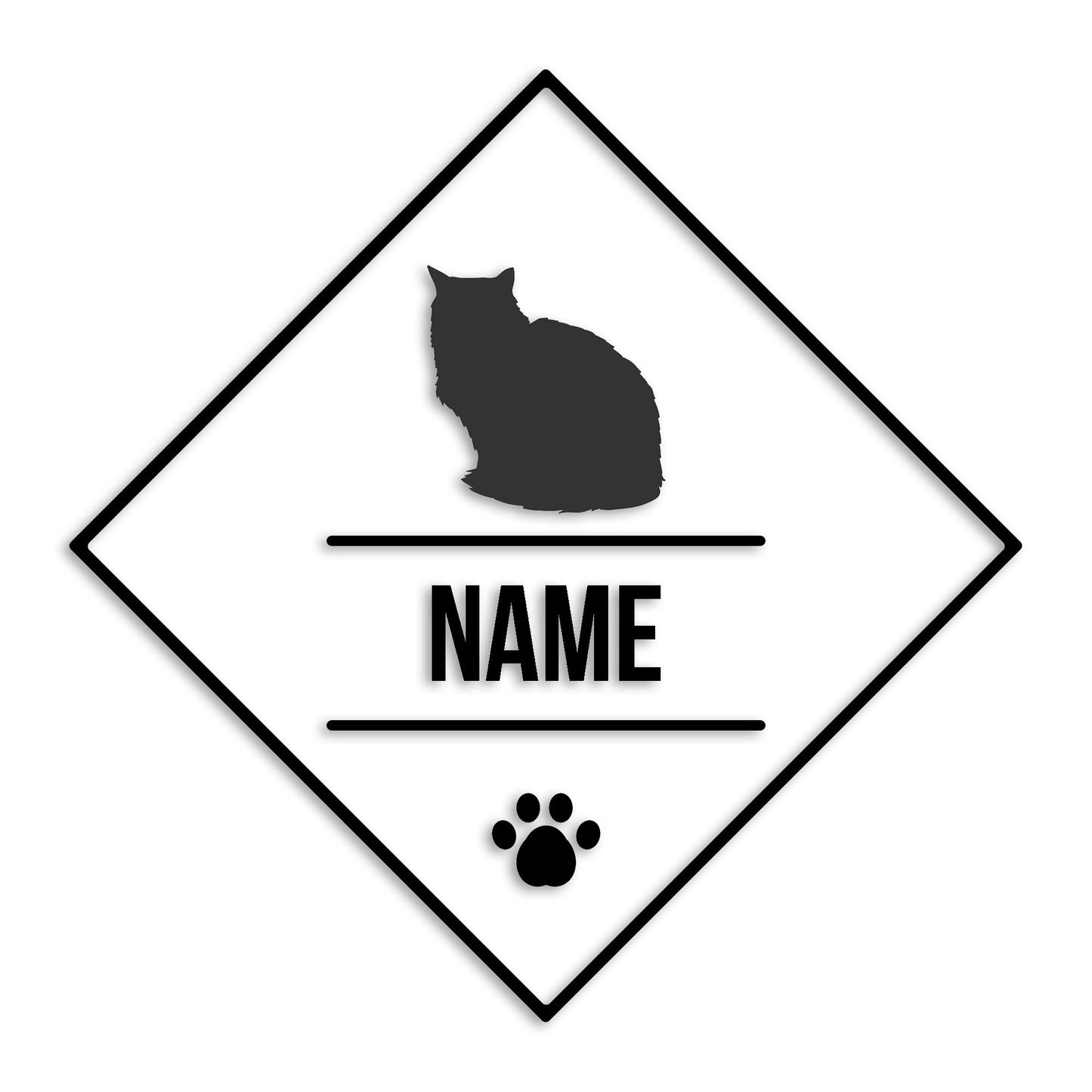 ペルシャ 文字入れ可能 ペット 猫 カッティング ステッカー (st-147-169)