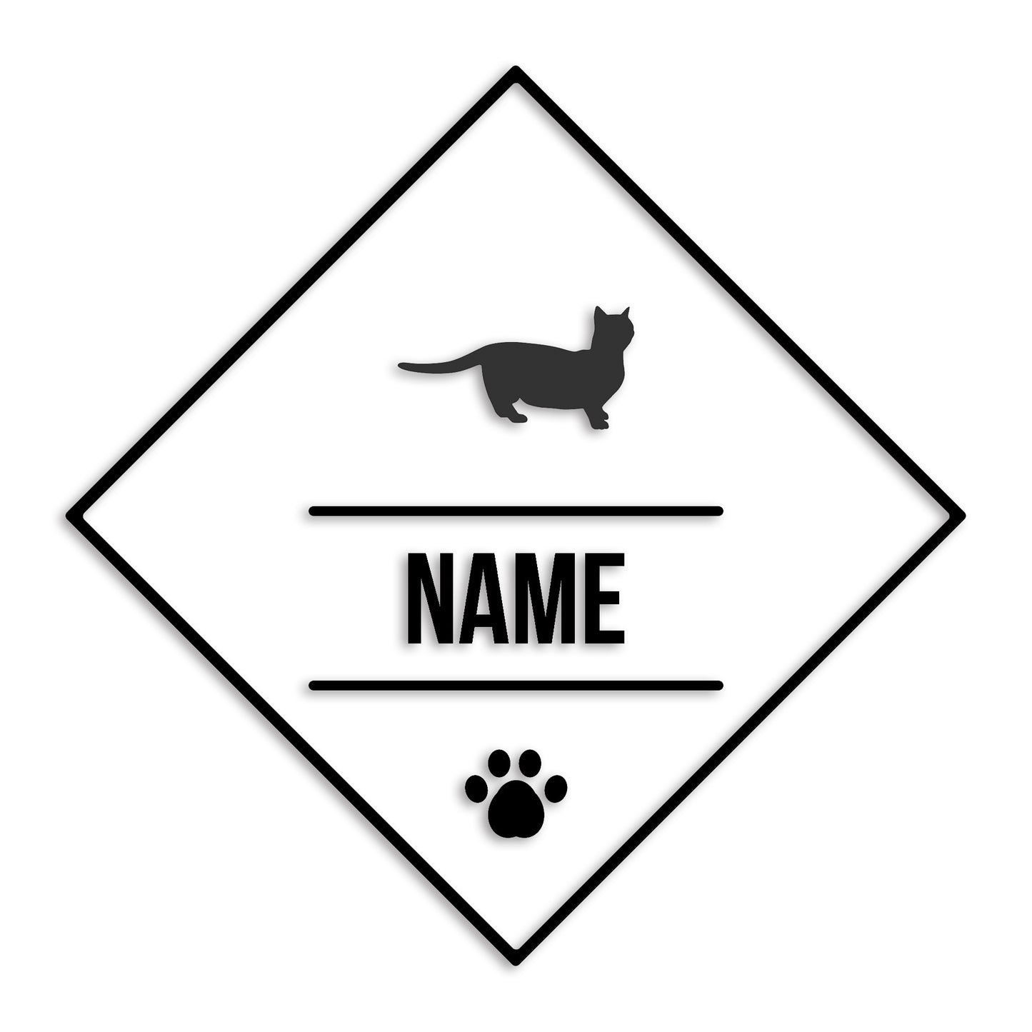 マンチカン 文字入れ可能 ペット 猫 カッティング ステッカー (st-147-172)