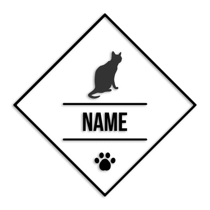 ロシアンブルー 文字入れ可能 ペット 猫 カッティング ステッカー (st-147-176)