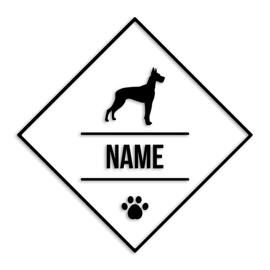 グレートデン 文字入れ可能 カッティングステッカー st-147-19