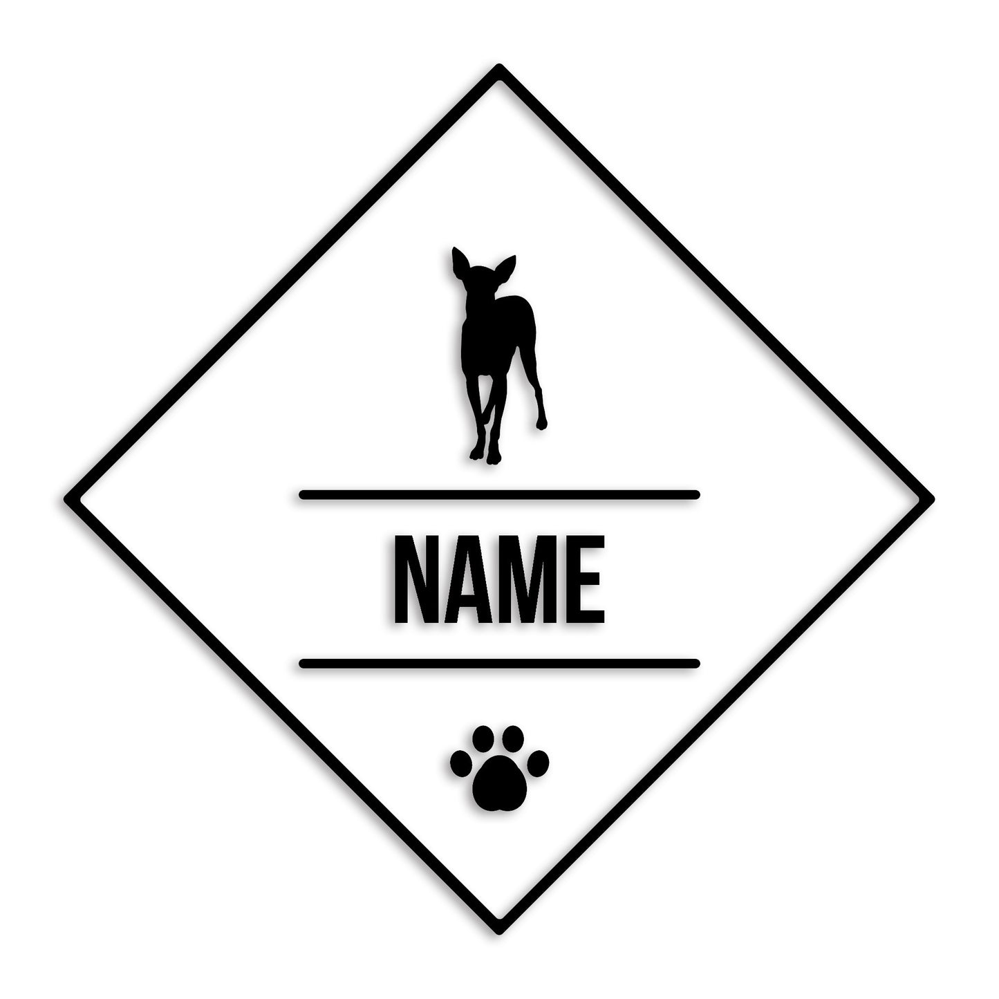 イタリアングレーハウンド 文字入れ可能 ペット 犬 カッティング ステッカー (st-147-4)