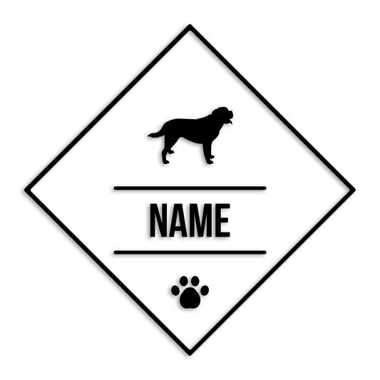 セントバーナード 文字入れ可能 ペット 犬 カッティング ステッカー (st-147-40)