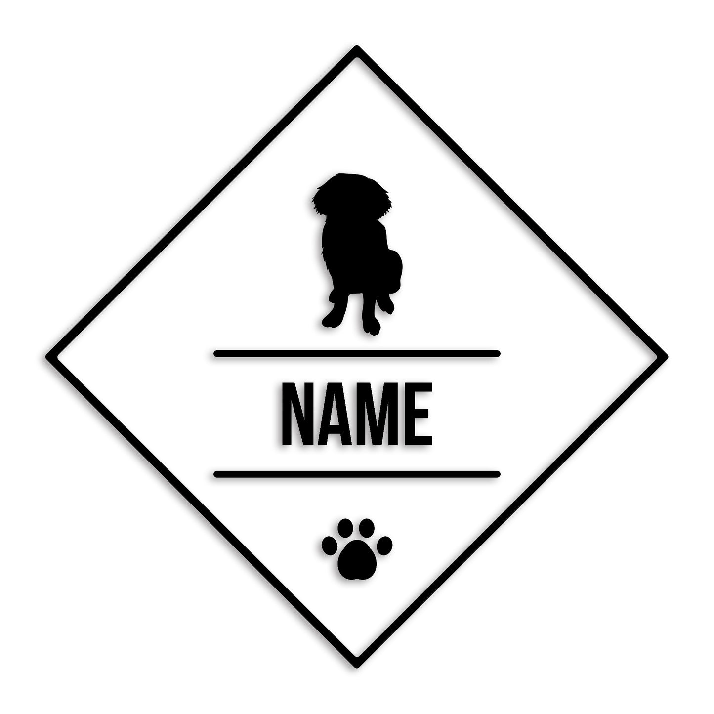 セントバーナード 文字入れ可能 ペット 犬 カッティング ステッカー (st-147-42)