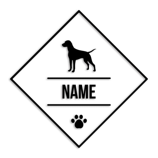 ダルメシアン 文字入れ可能 ペット 犬 カッティング ステッカー (st-147-45)