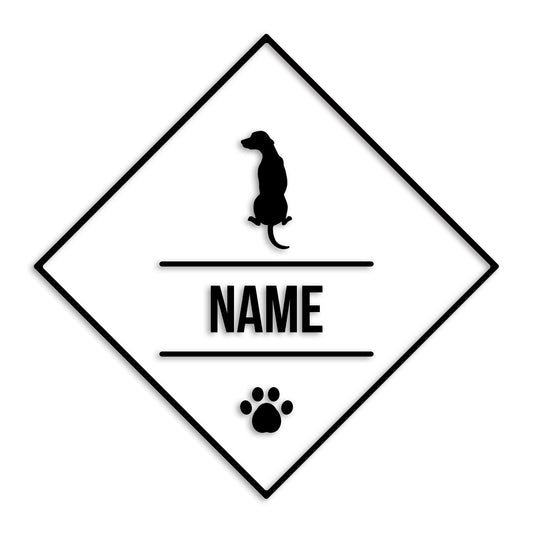 ダルメシアン 文字入れ可能 ペット 犬 カッティング ステッカー (st-147-47)