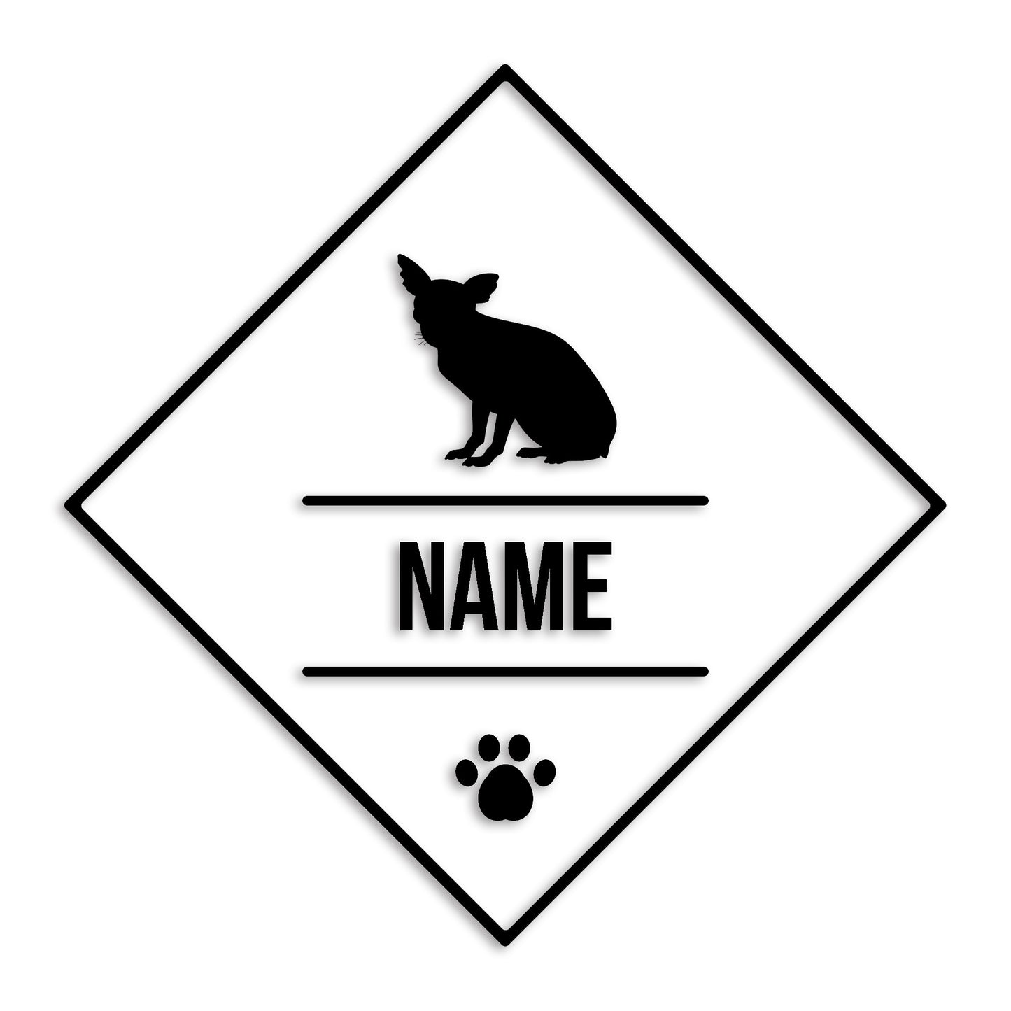 チワワ 文字入れ可能 ペット 犬 カッティング ステッカー (st-147-51)