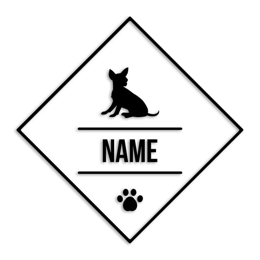 チワワ 文字入れ可能 ペット 犬 カッティング ステッカー (st-147-52)