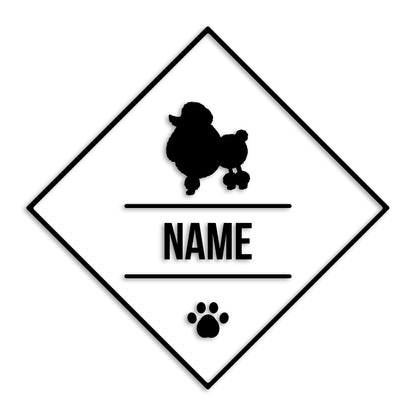 トイプードル 文字入れ可能 ペット 犬 カッティング ステッカー (st-147-57)