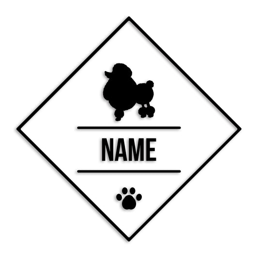 トイプードル 文字入れ可能 ペット 犬 カッティング ステッカー (st-147-57)