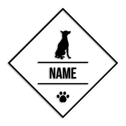 ドーベルマン 文字入れ可能 ペット 犬 カッティング ステッカー (st-147-62)