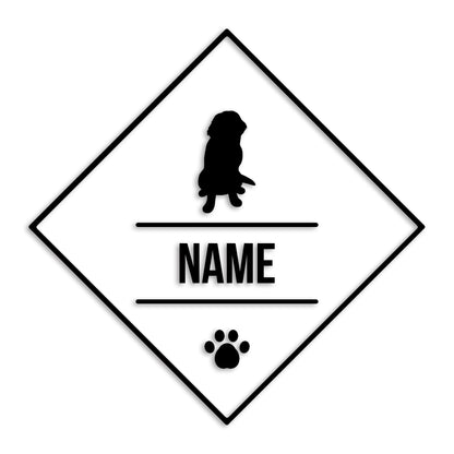 ニューファンドランド 文字入れ可能 ペット 犬 カッティング ステッカー (st-147-63)