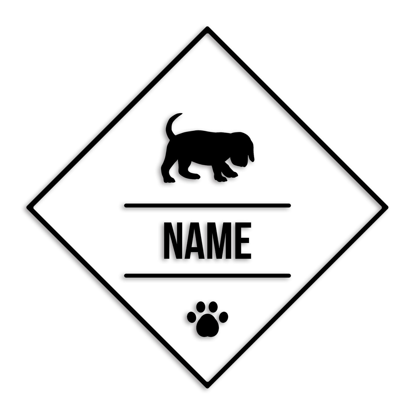 ビーグル 文字入れ可能 ペット 犬 カッティング ステッカー (st-147-79)